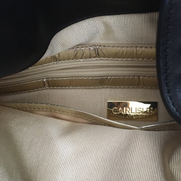 Carlisle Black Croc Real Leather Bag - Picture 10 of 16